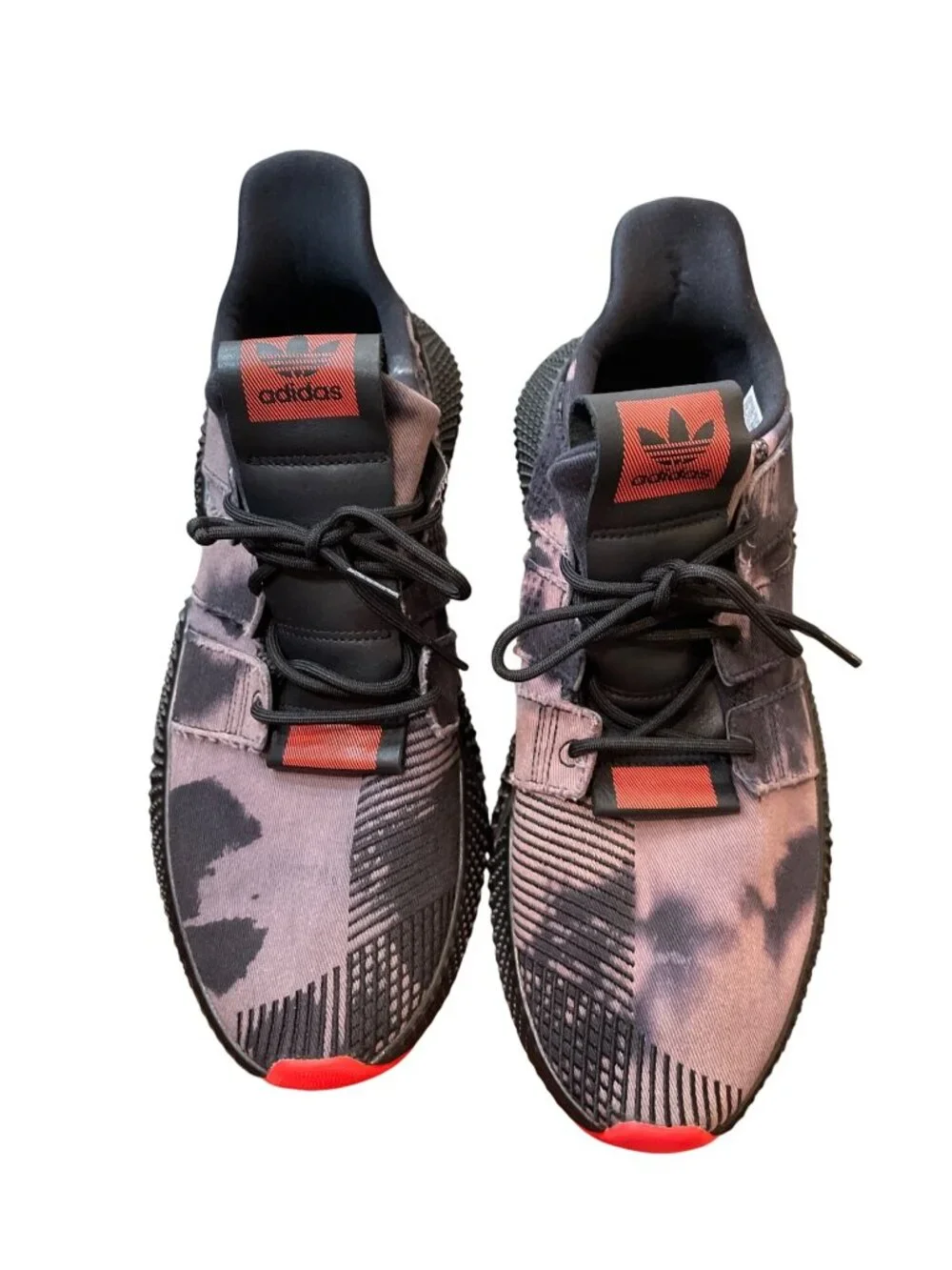 Adidas mens prophere bleached black camo roque denim sneakers sz 13 SKU 10481